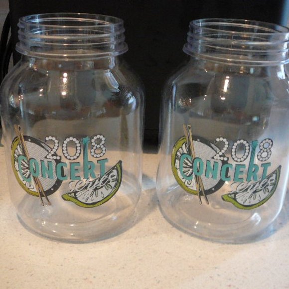 2018 Kenny Chesney Trip Around the Sun Concert Tour Series Lime Mugs-Set of 2 - Picture 1 of 4